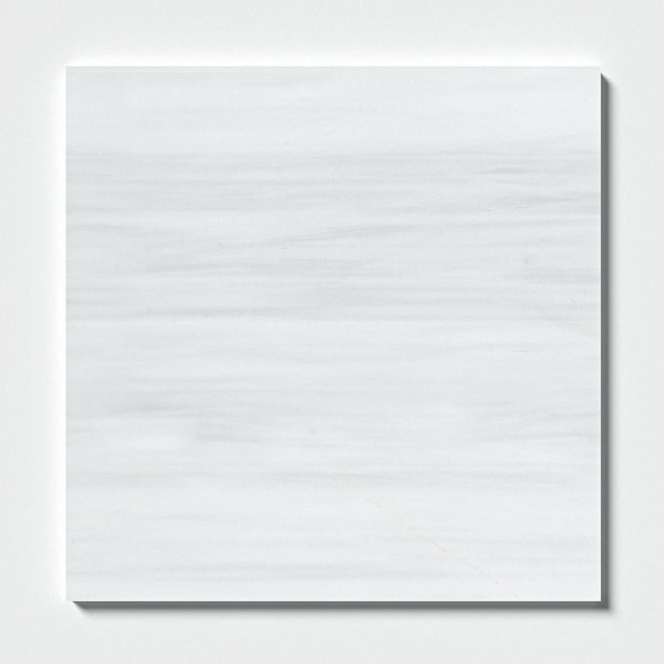 Bianco Dolomiti Classic Polished Marble Tile 18×18 Image