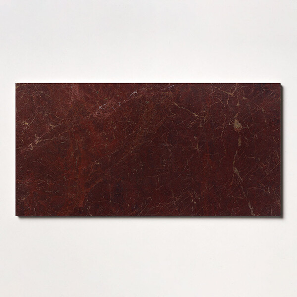 Red Bordeaux Honed Marble Tile 12×24 Image