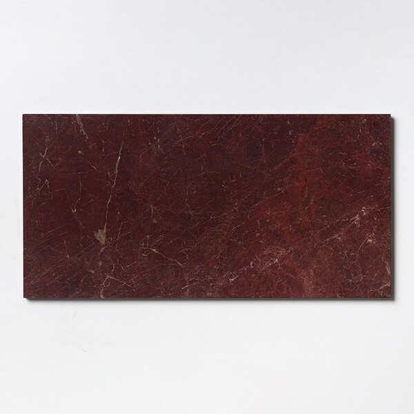 Red Bordeaux Polished Marble Tile 12×24 Image