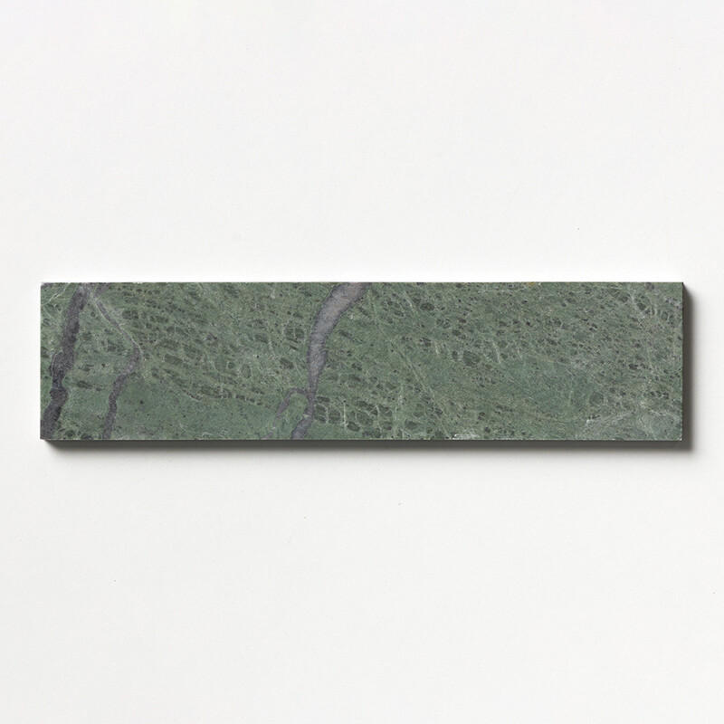 Verde Tia Honed Marble Tile 3x12