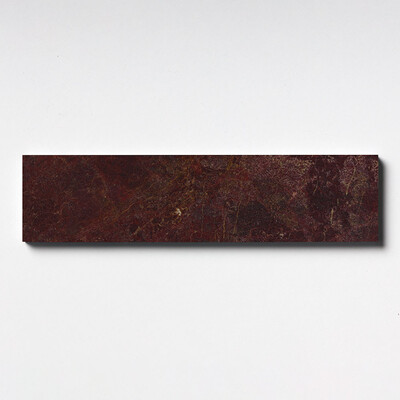 Red Bordeaux Honed Marble Tile 3x12