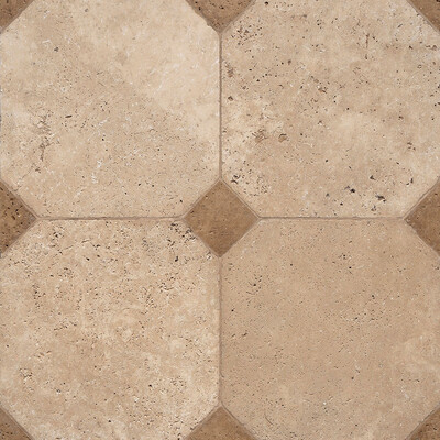 Ivory, Walnut Tumbled Limestone Tile 16x16