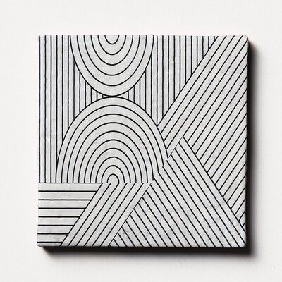 Zuni 4 Square 1/2 Glazed Ceramic Tile 6×6 Image