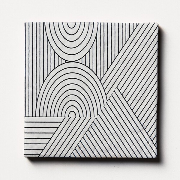 Zuni 4 Square 1/2 Glazed Ceramic Tile 6×6 Image