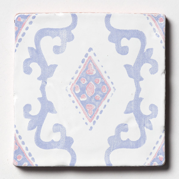 Indigo Wash India Glossy Ceramic Tile 6×6 Image