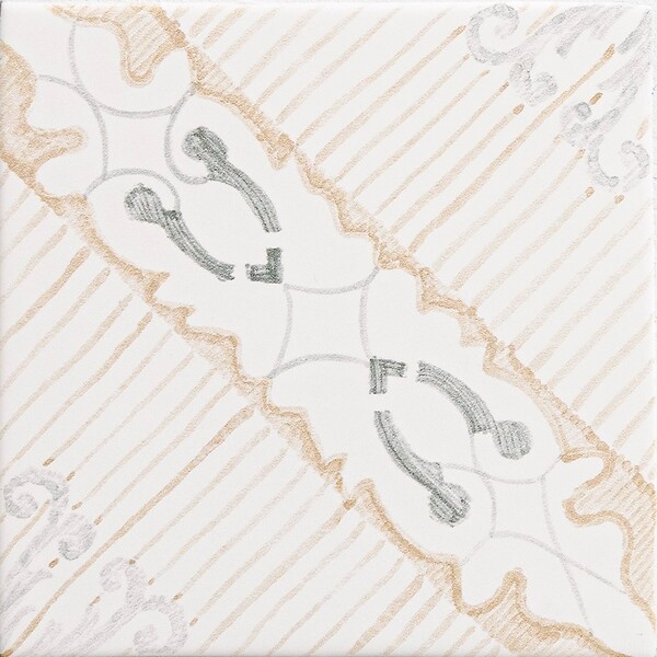 Tropani Bianco Glossy Ceramic Tile 6×6 Image