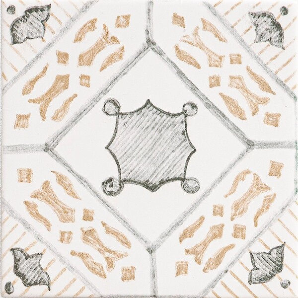 Taormina Bianco Glossy Ceramic Tile 6×6 Image