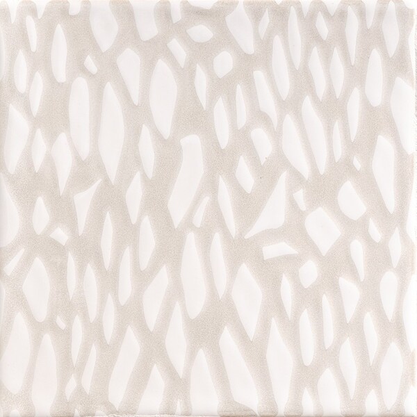 Neutral Weave Glossy Fishnet Galore Ceramic Tile 6×6 Image