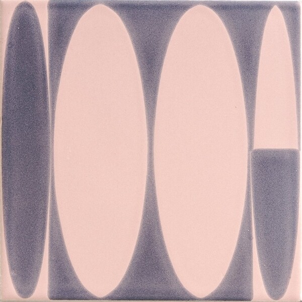 Coral Mist Glossy Surfs Up Ceramic Tile 6×6 Image