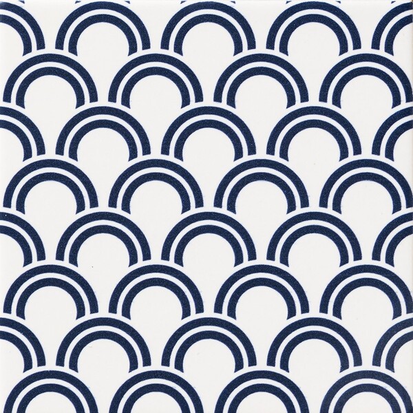 Seigaiha Matte Ceramic Tile 6×6 Image