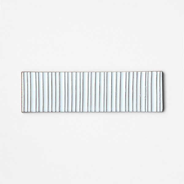 Sky Glossy Staccato Thin Brick Wall Decos 2 1/4×7 7/8 Image
