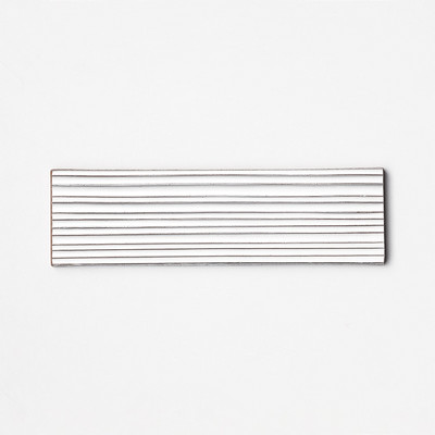 Royal White Glossy Legato Thin Brick Wall Decos 2 1/4×7 7/8 Image