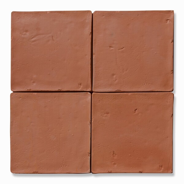 Hand Made Natural Terracotta Tile 6×6 Image
