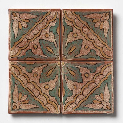 Donatello Glossy Terracotta Tile 6x6