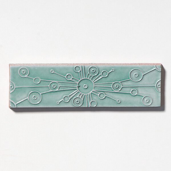 Sage Glossy Stellar Thin Brick Tile 2 1/4×7 7/8 Image