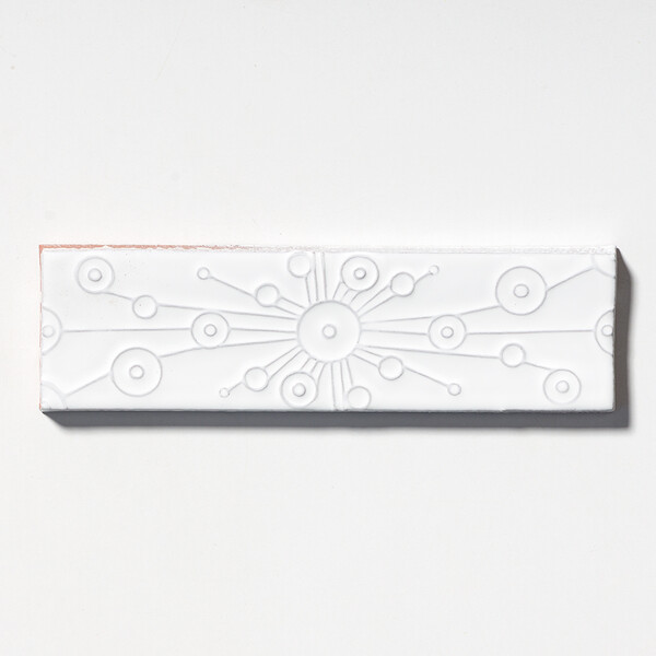 Royal White Glossy Stellar Thin Brick Tile 2 1/4×7 7/8 Image