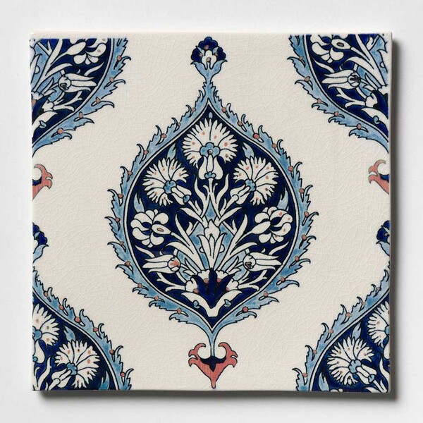 Taffeta Glossy Terracotta Tile 8×8 Image