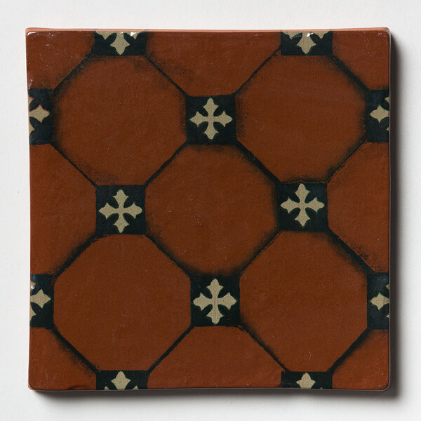 Duke Glossy Terracotta Tile 6×6 Image