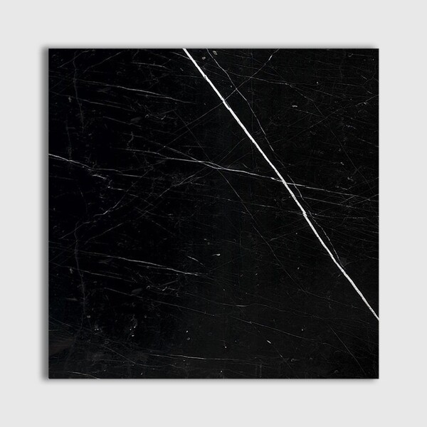 Black Polished Marble Tile 5 1/2×5 1/2 Image