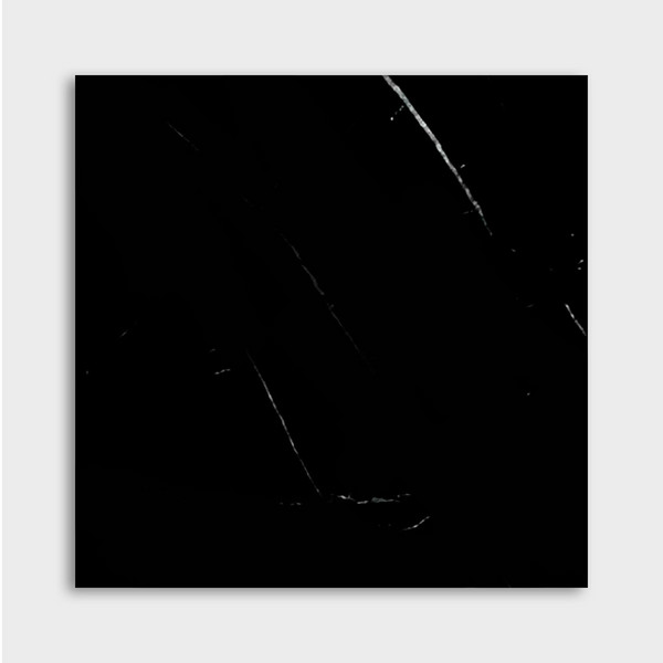 Black Polished Marble Tile 12×12 Image