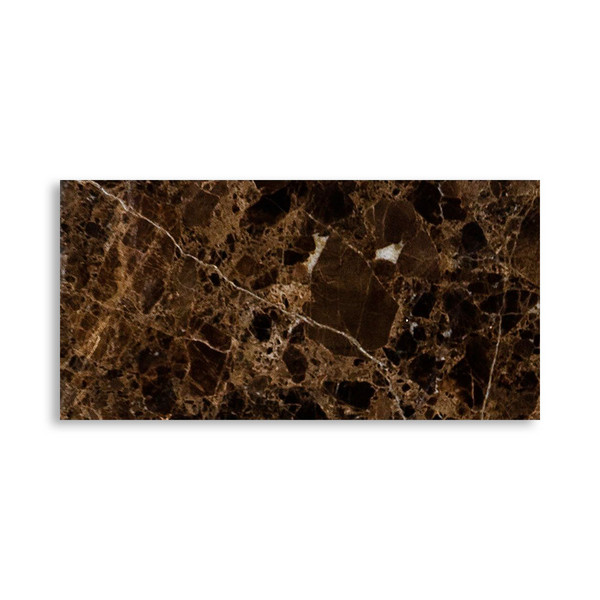Emperador Dark Polished Marble Tile 2 3/4×5 1/2 Image