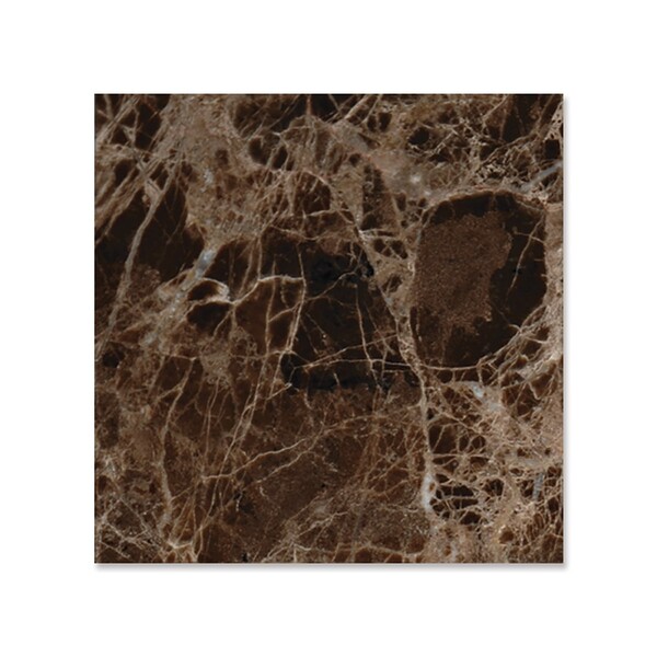 Emperador Dark Polished Marble Tile 5 1/2×5 1/2 Image