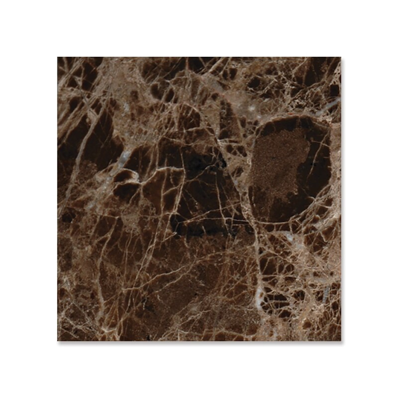 Emperador Dark Polished Marble Tile 5 1/2x5 1/2