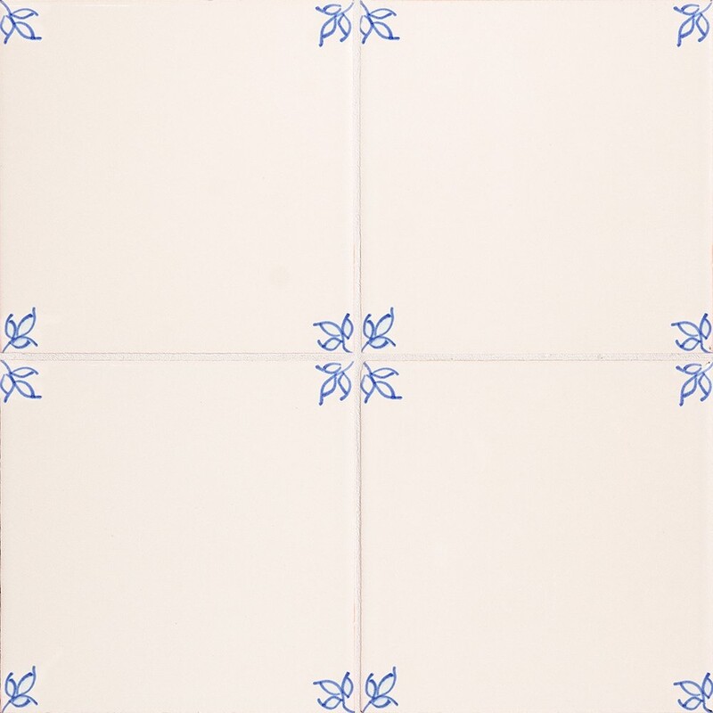 Garden Blanc Mavi Sırlı Seramik Karo 6x6
