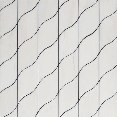 Snow White Multi Finish Gibraltar Marble Mosaic 4 1/32×5 3/8