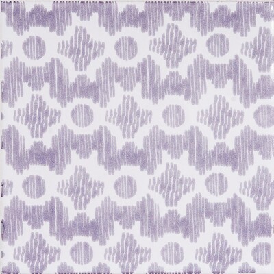 Pure White, Wisteria Glossy Clara B Ceramic Tile 6×6 Image