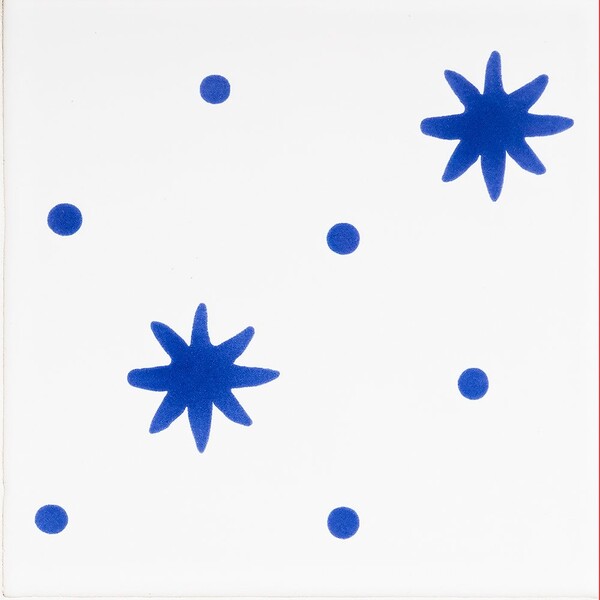 Pure White, Iris Glossy Serendipity Ceramic Tile 6×6 Image