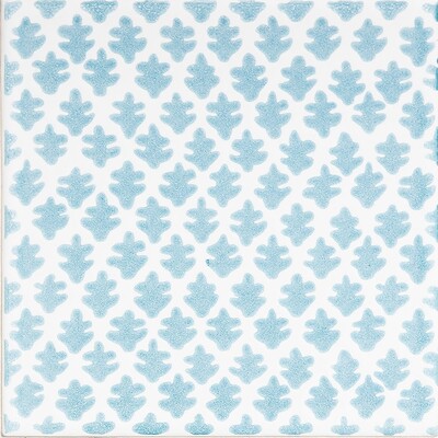 Snow White, Ocean Glossy Burmese Ceramic Tile 6×6 Image