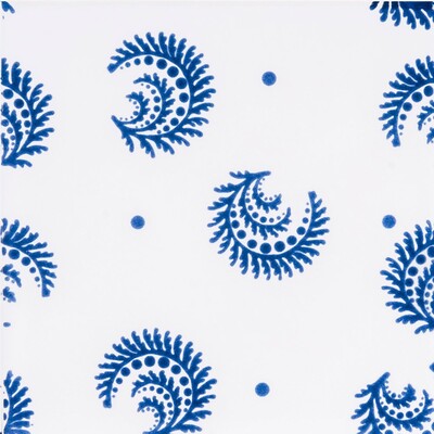 Pure White, Azure Glossy Desmond Ceramic Tile 6×6 Image