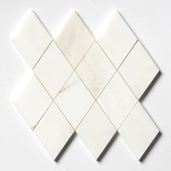 Almas Calacatta Amber Honed Marble Waterjet Decos 9 5/16×10 1/2 Image