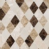 Almas Crema Bella, Emperador Dark, Diana Royal Cilalı Mermer Su Jeti Dekorları 9 5/16×10 1/2 Resim