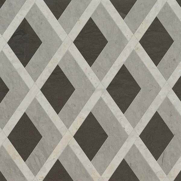 Hippodrome Britannia Light, Britannia, Bosphorus Honed Limestone Waterjet Decos 10 11/16×11 5/16 Image