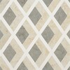 Hippodrome Champagne, Seashell, Olive Green Multi Finish Limestone Waterjet Decos 10 11/16×11 5/16 Afbeelding