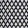 Sophia White Carrara, Black Multi Finish Marble Waterjet Decos 8 3/4×13 1/2 Image