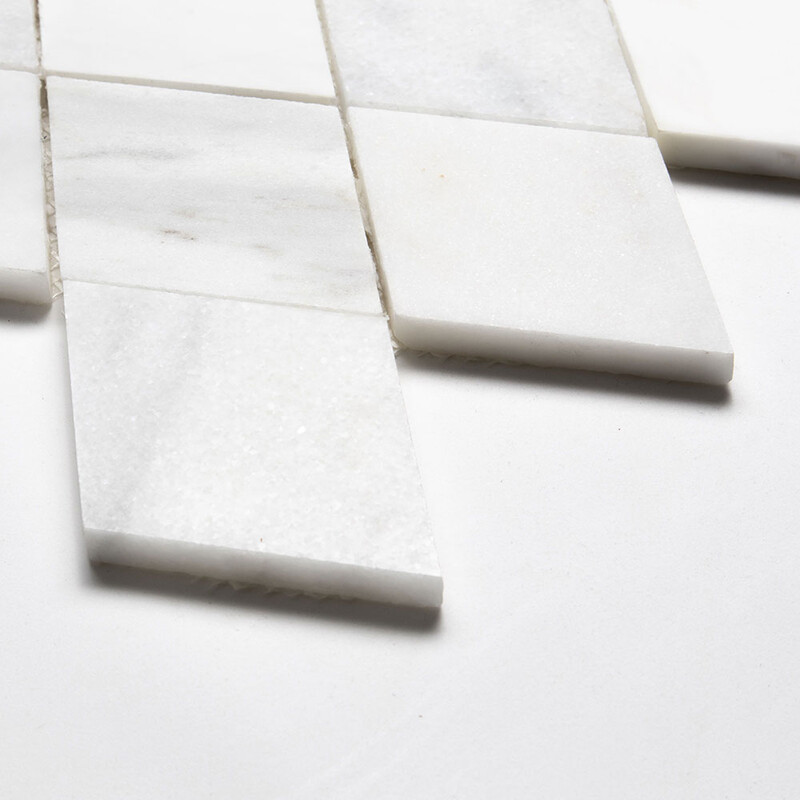 Afyon White, Avenza Light, Dolomite, Gla Multi Finish Almas Marble Mosaic 9 5/16×10 1/2