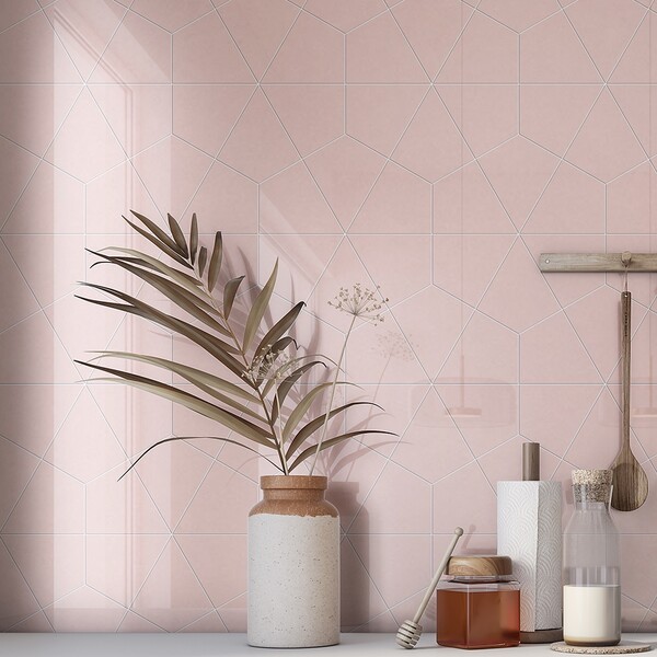 Rosie Glossy Diamante Ceramic Tile 6×6 (DC00253)