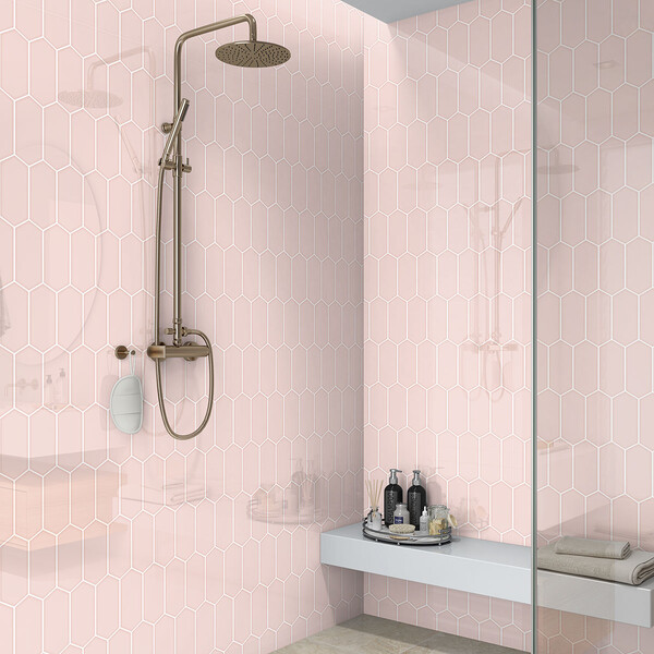 Piastrella in ceramica Rosie Glossy Picket 3×6 (DC00264)