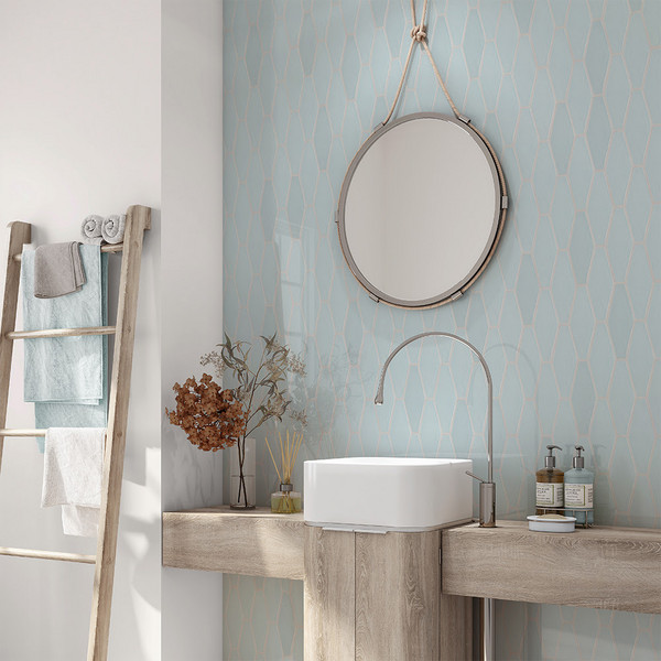 Jules Glossy Longest Hexagon Ceramic Tile 3×7 7/8 (DC00277)