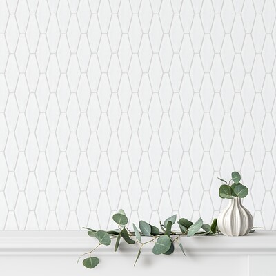 Satin Cotton Matte Longest Hexagon Ceramic Tile 3×7 7/8 (DC00278)