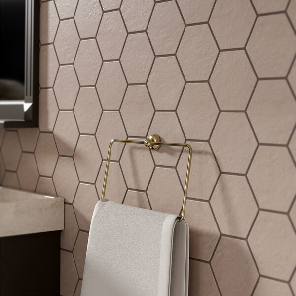 Dunes Matte Hexagon 5 Glazed Terracotta Tile 5×5 (DC00423)