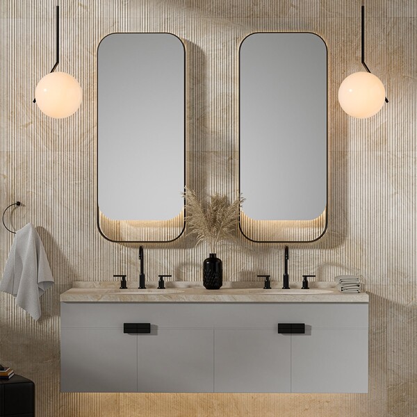 Carreaux de marbre Diana Royal, cannelés et adoucis, 18 x 36 (ML01044)