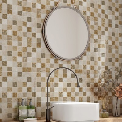Milano Blend Polished 2×2 Marble Mosaic 12×12 (MS00797)