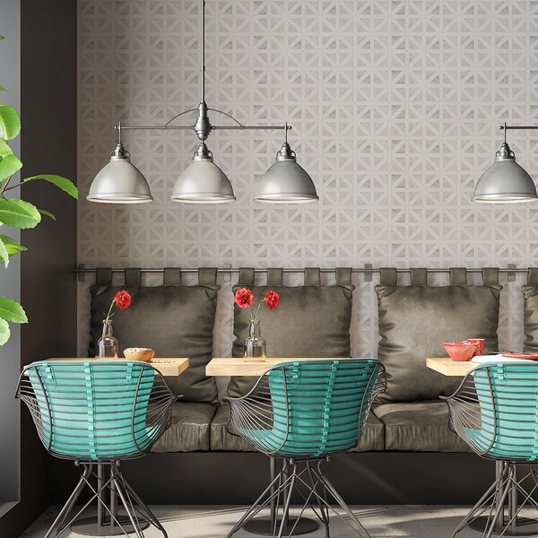 Snow White, Avenza Multi Finish Classic Lattice Marble Mosaic 14 3/4×14 3/4 (MS01497)