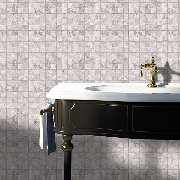 New Tundra Gray Polished 2×2 Marble Mosaic 12×12 (MS01584)