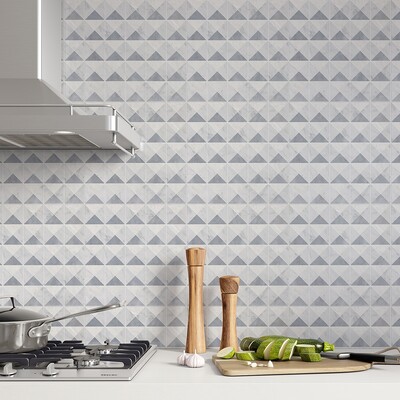 Iceberg, Avenza, Allure Multi Finish Devon Marble Mosaic 12 1/2×12 1/2 (MS01675)