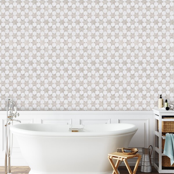 Silver Clouds, Snow White Multi Finish Stars Marble Mosaic 14 3/16×14 15/16 (MS01765)